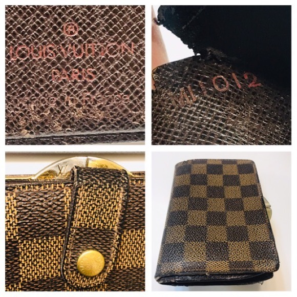 SET - 3 LOUIS VUITTON Monogram Ebene Wallet Folio - Picture 12 of 16